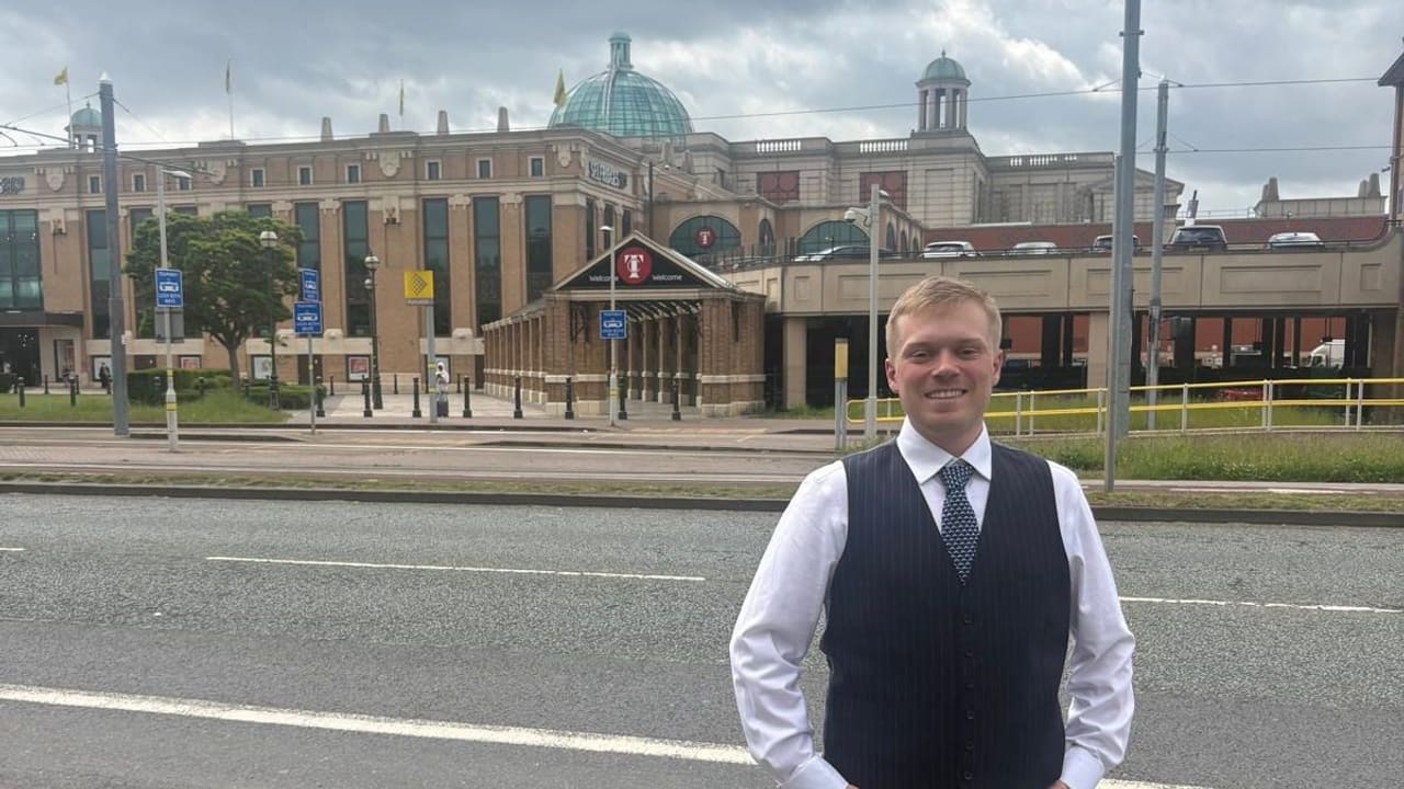 George Isaacs, accountant, near the Trafford Centre
